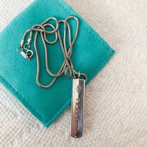 AUTHENTIC Tiffany&Co. sterling sliver bar necklace